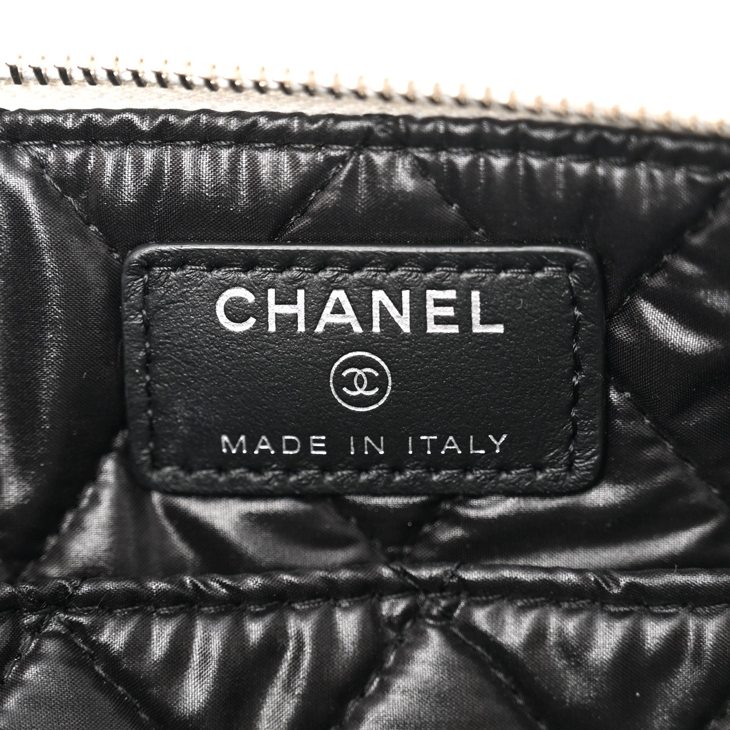 Chanel Metallic Calfskin Keyboard Pouch Silver 1825747 – FASHIONPHILE