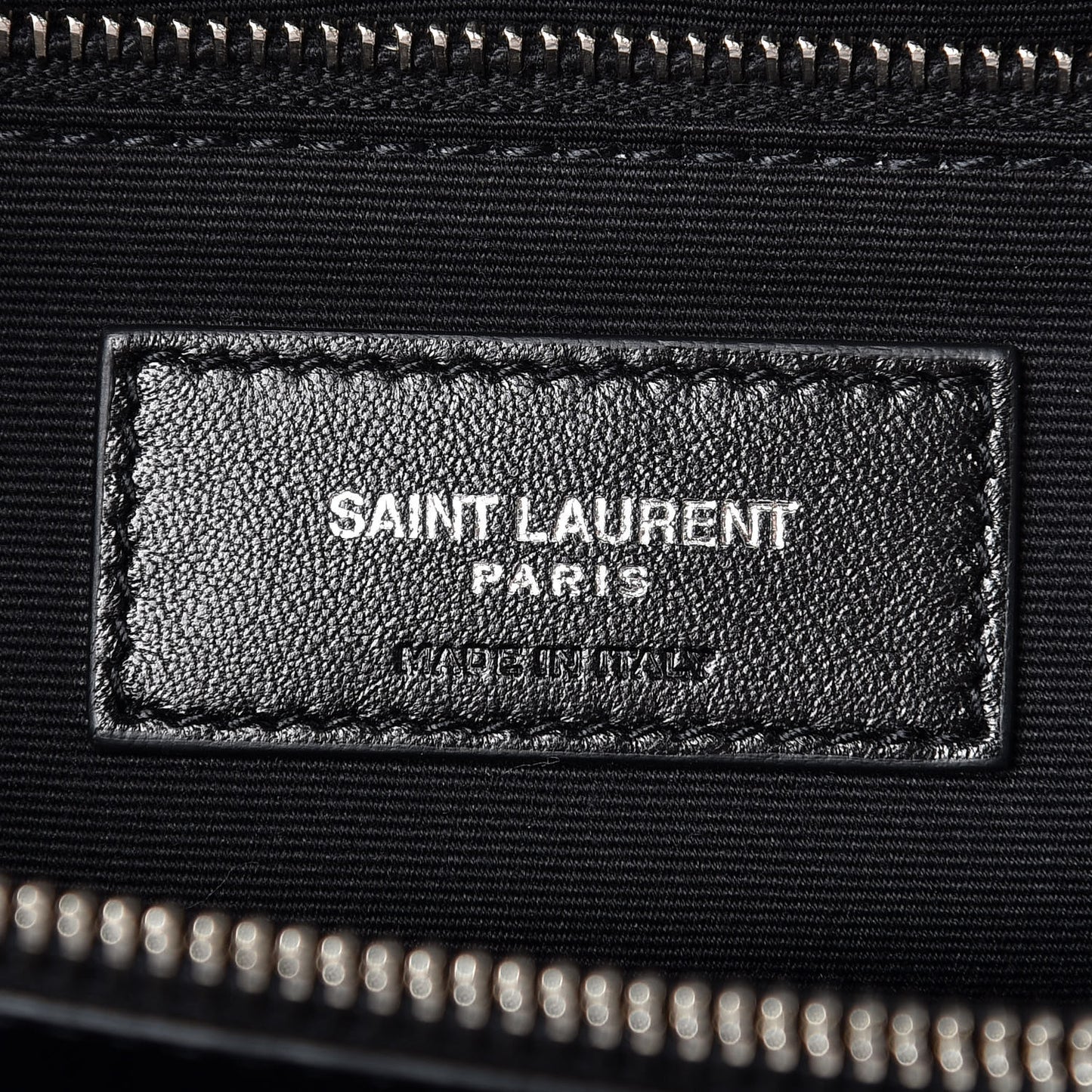 Calfskin Y Quilted Monogram Large Loulou Chain Satchel Black