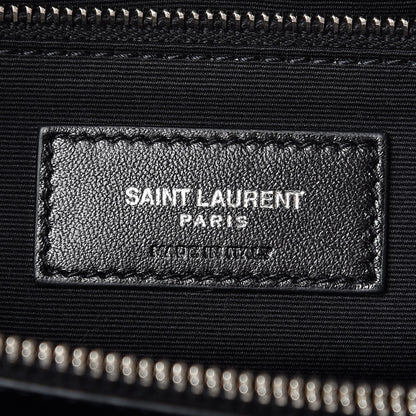Saint Laurent Calfskin Y Quilted Monogram Large Loulou Chain Satchel Black 6 of 9