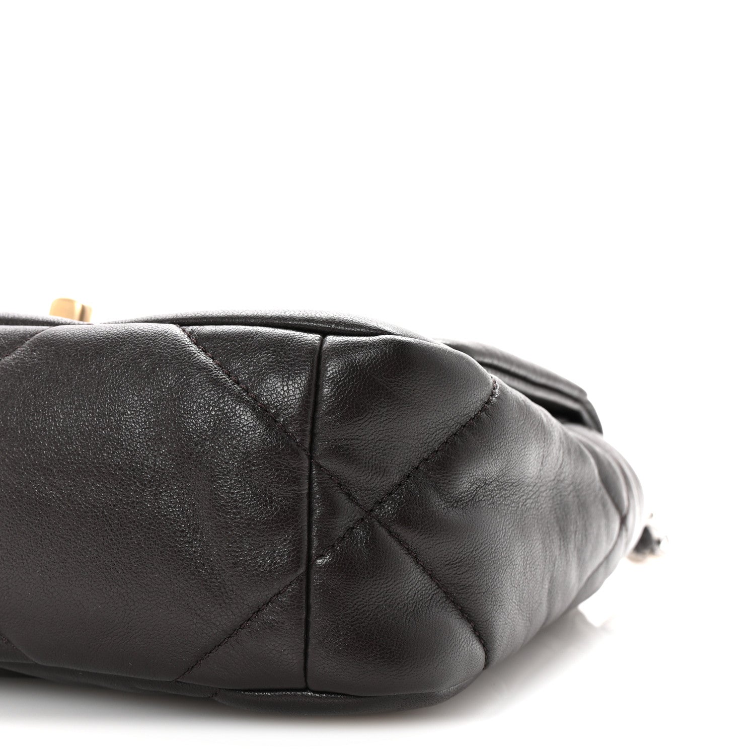Chanel Lambskin Quilted Medium Chanel 19 Flap Dark Brown 10 of 10