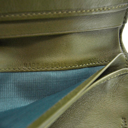 Christian Dior Ostrich Saddle Wallet Green 7 of 7