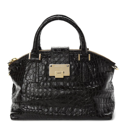 Jimmy Choo Calfskin Crocodile Embossed Bag 1 of 11