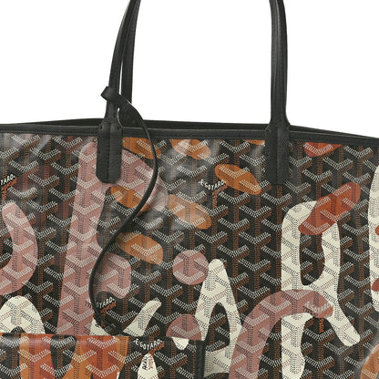 Goyard Goyardine Saint Louis Lettres Camouflage PM Black Pink Multicolor 9 of 11