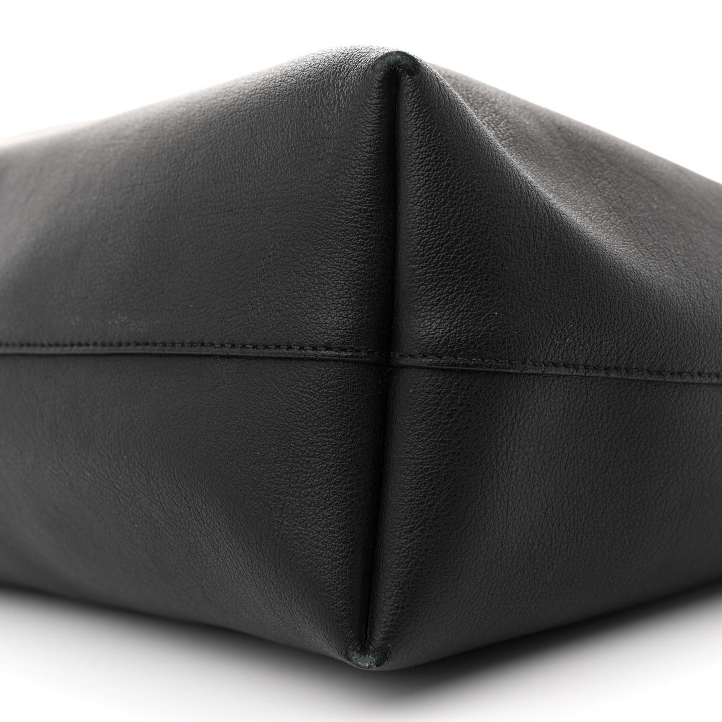 Calfskin Large Shopping Tote Black