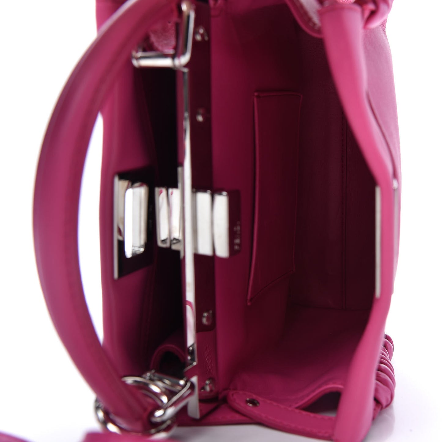 Nappa Lace Up Mini Peekaboo Iconic Satchel Geranio