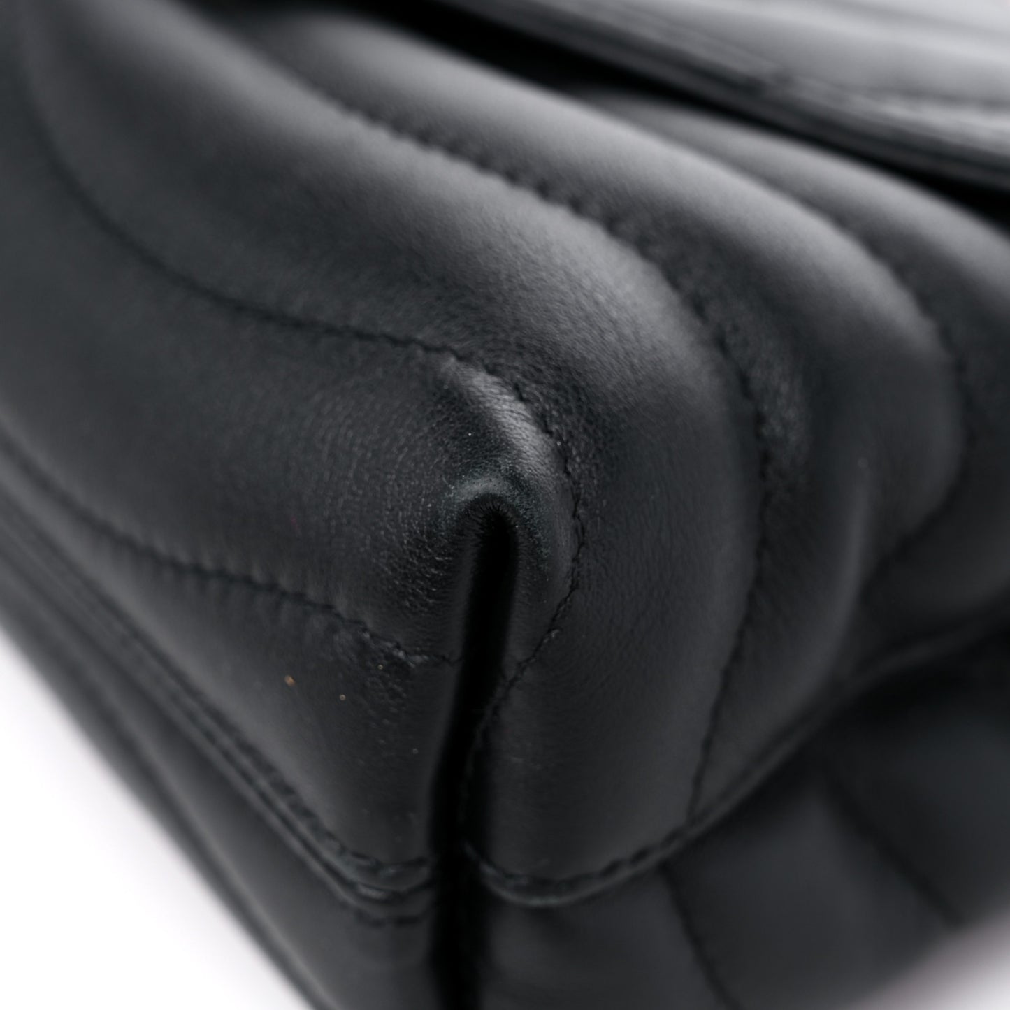 Calfskin LV New Wave Chain Bag Black