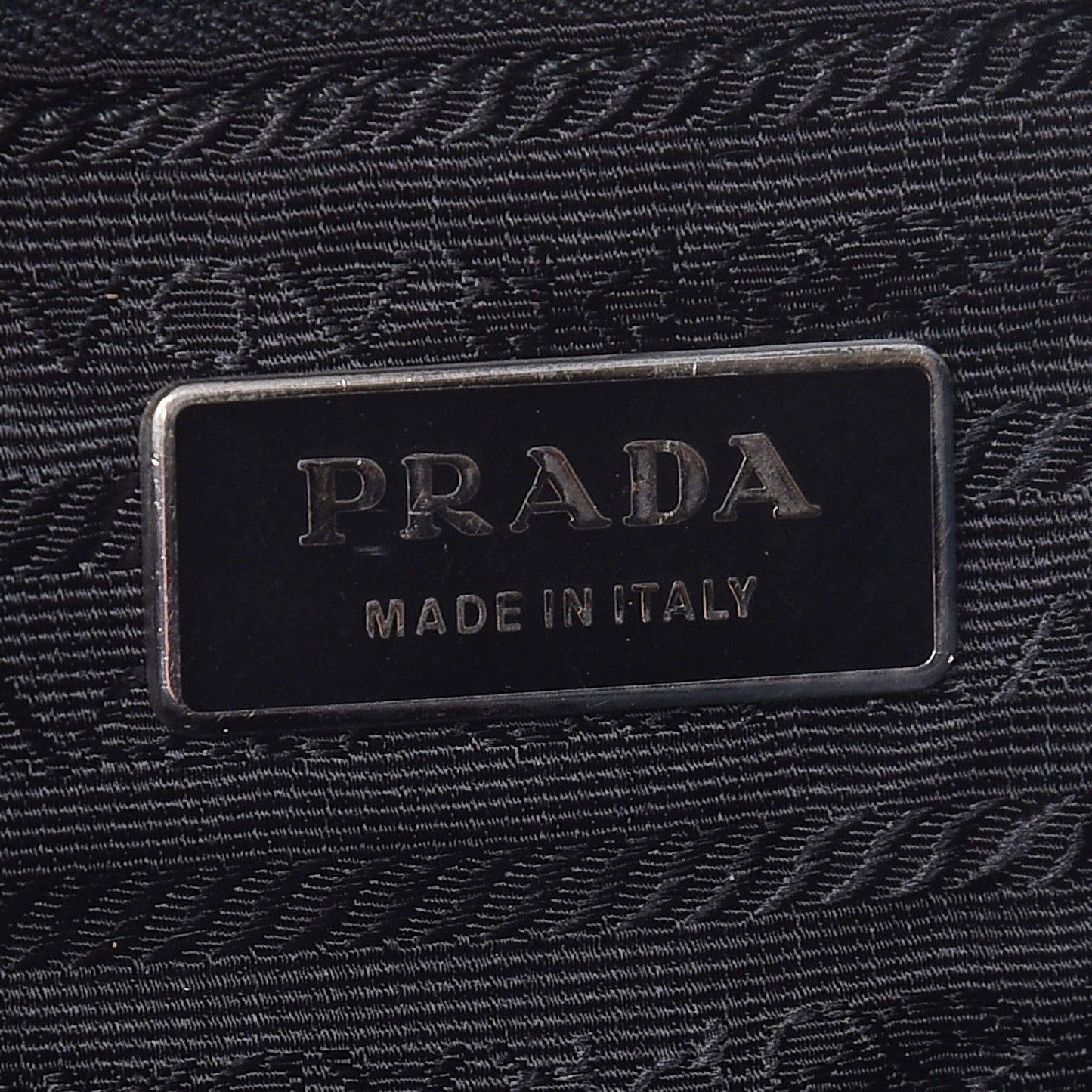 Tessuto Nylon Saffiano Duffel Bag Black