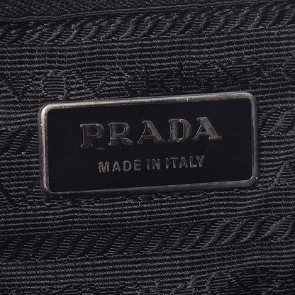 Prada Tessuto Nylon Saffiano Duffel Bag Black 7 of 10
