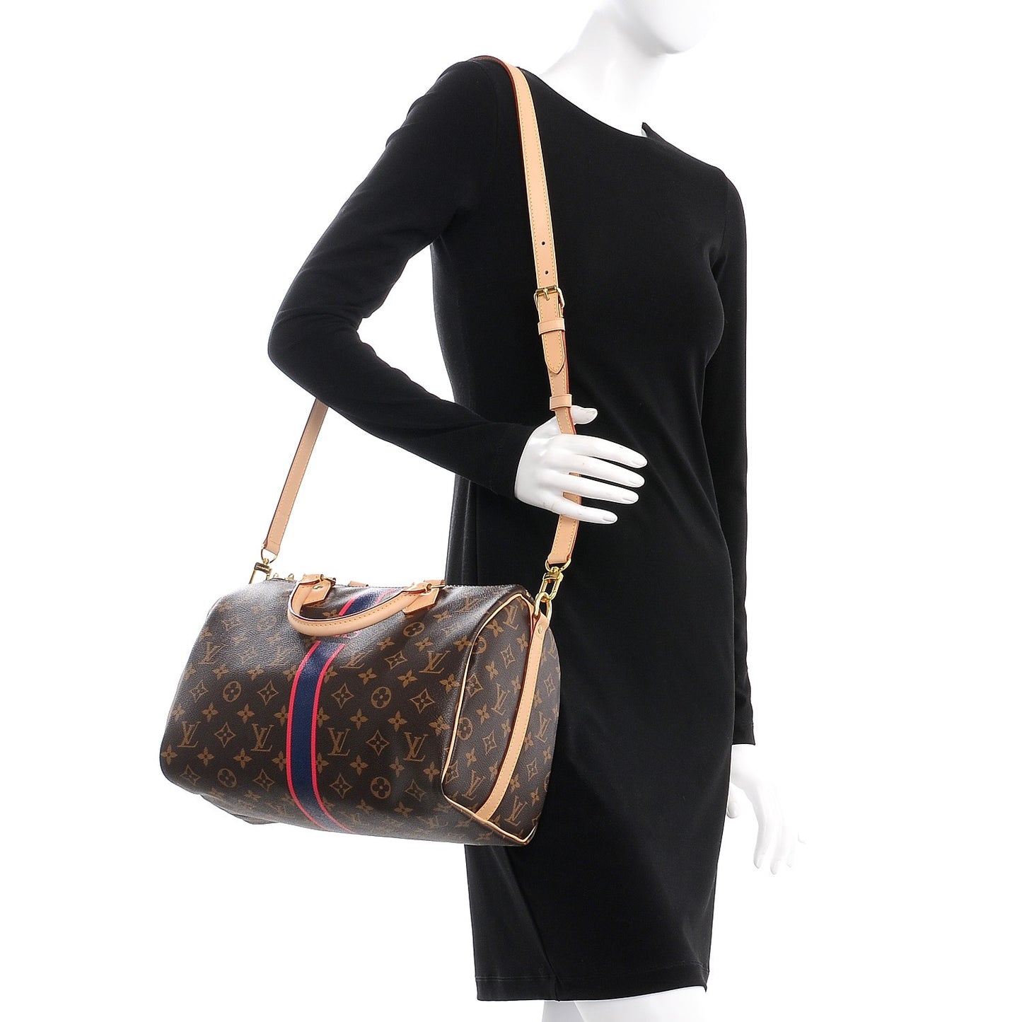 Monogram My LV Heritage Speedy Bandouliere 30 Marine Fuchsia