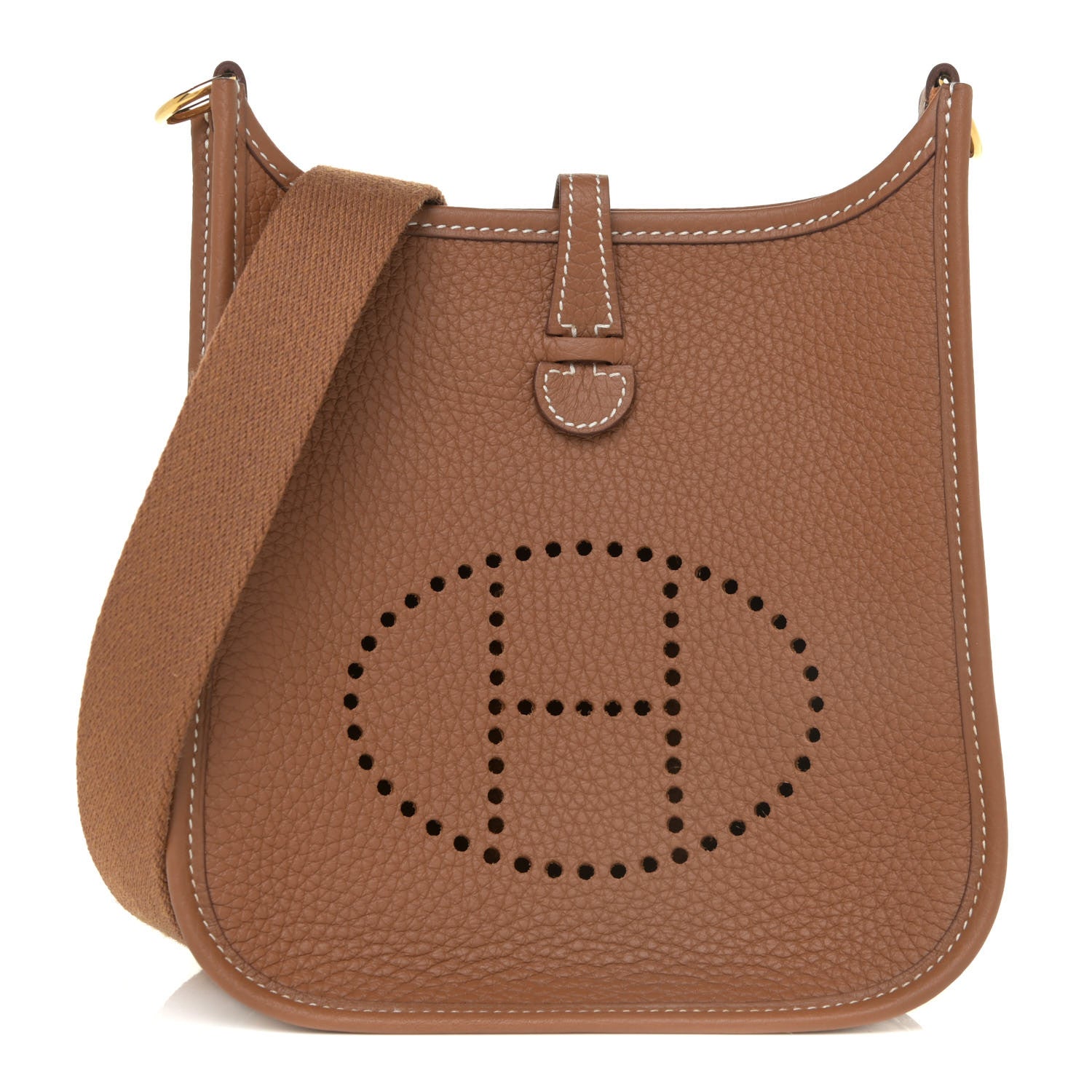 Hermes Taurillon Clemence Evelyne TPM Gold 1 of 11