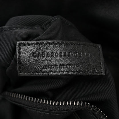 Saint Laurent Lambskin Quilted Toy Loulou Puffer Monogram Monochrome Chain Satchel Black 7 of 10