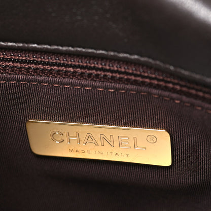 Chanel Lambskin Quilted Medium Chanel 19 Flap Dark Brown 6 of 11