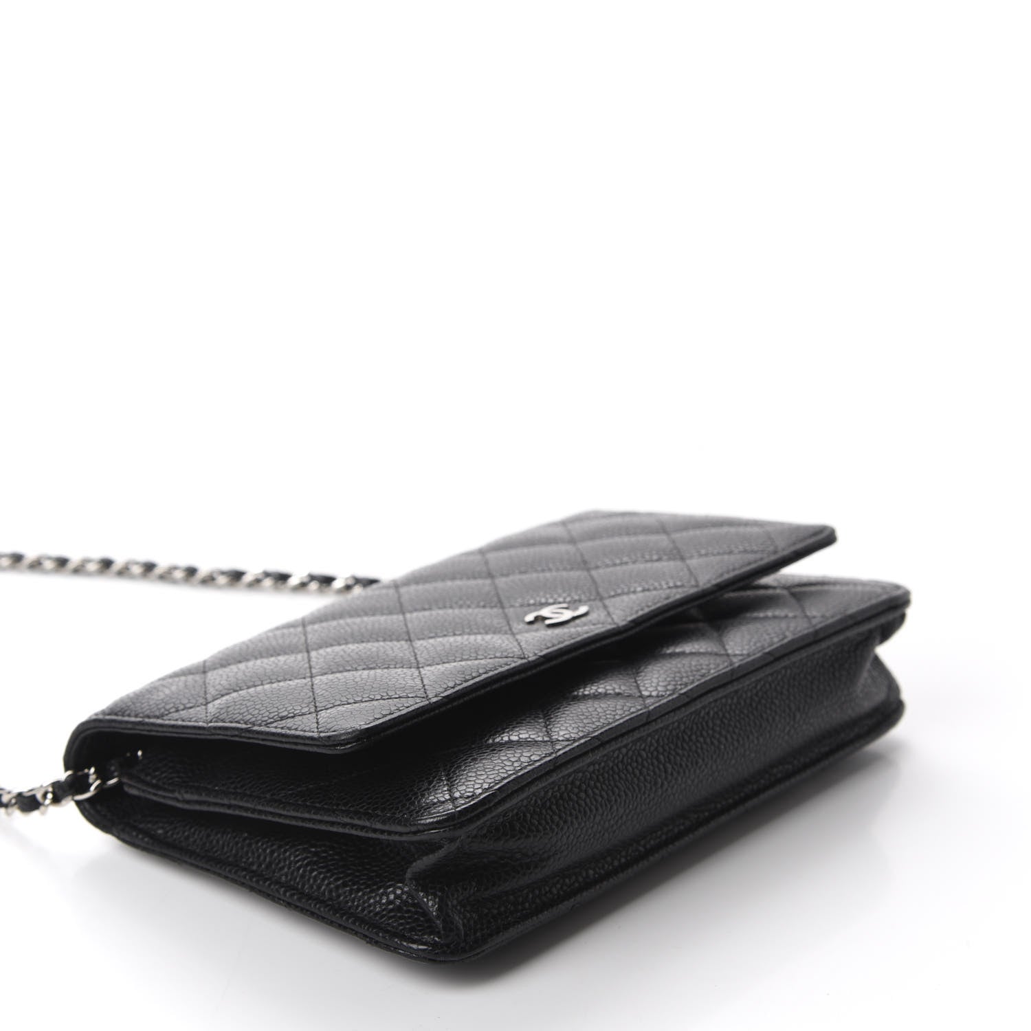 Chanel Caviar Quilted Wallet On Chain WOC Black 4 of 12