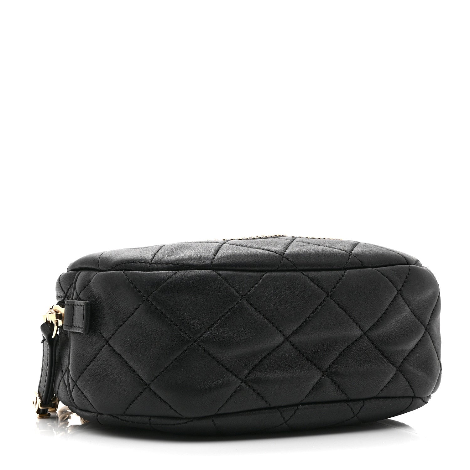 Chanel Lambskin Quilted Studded Camera Case Black 4 of 10