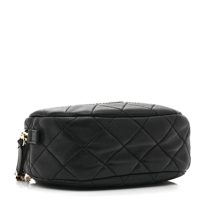 Chanel Lambskin Quilted Studded Camera Case Black 4 of 10