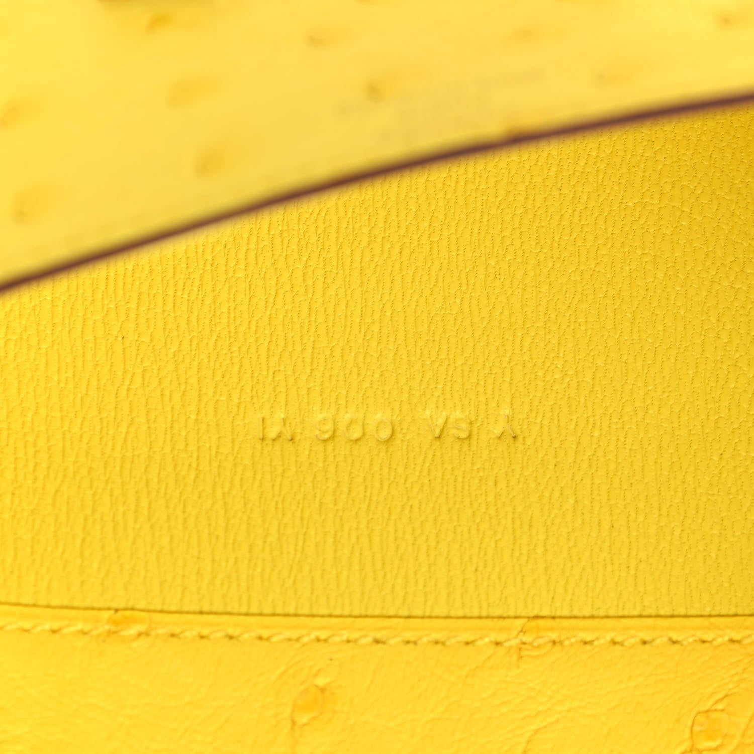 Hermes Ostrich Constance Long Wallet To Go Jaune Citron 7 of 11