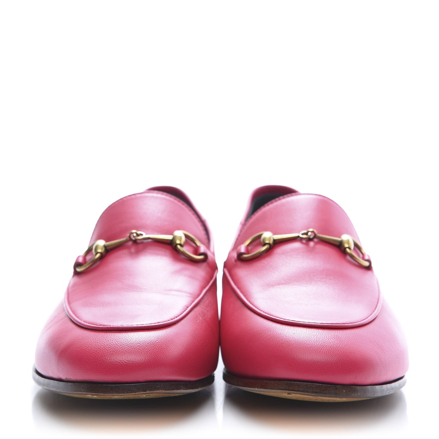 Lambskin Womens Brixton Horsebit Loafers 38.5 Hot Pink