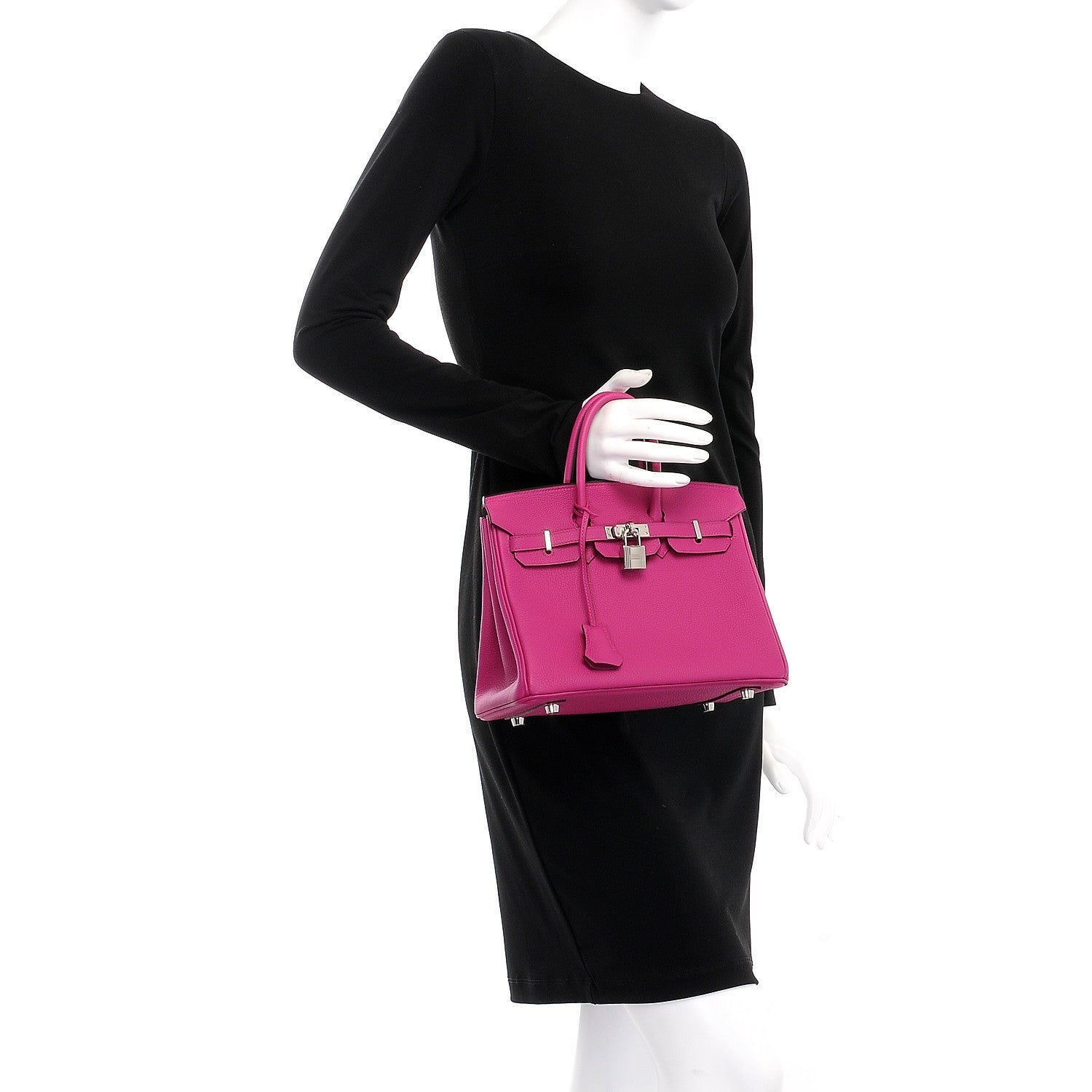 Hermes Togo Birkin 25 Rose Pourpre 2 of 36