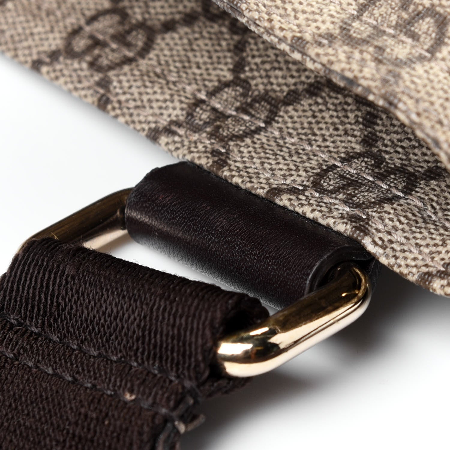 Gucci GG Supreme Monogram Medium Flat Messenger Bag Dark Brown 6 of 6