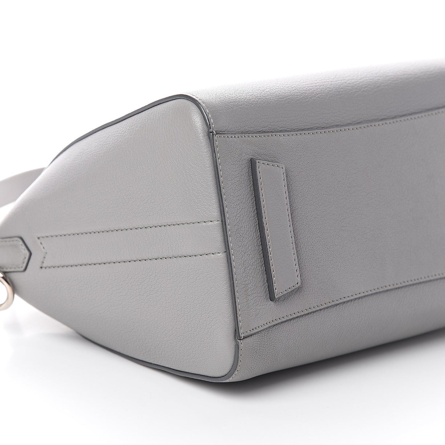 Sugar Goatskin Small Antigona Pearl Grey