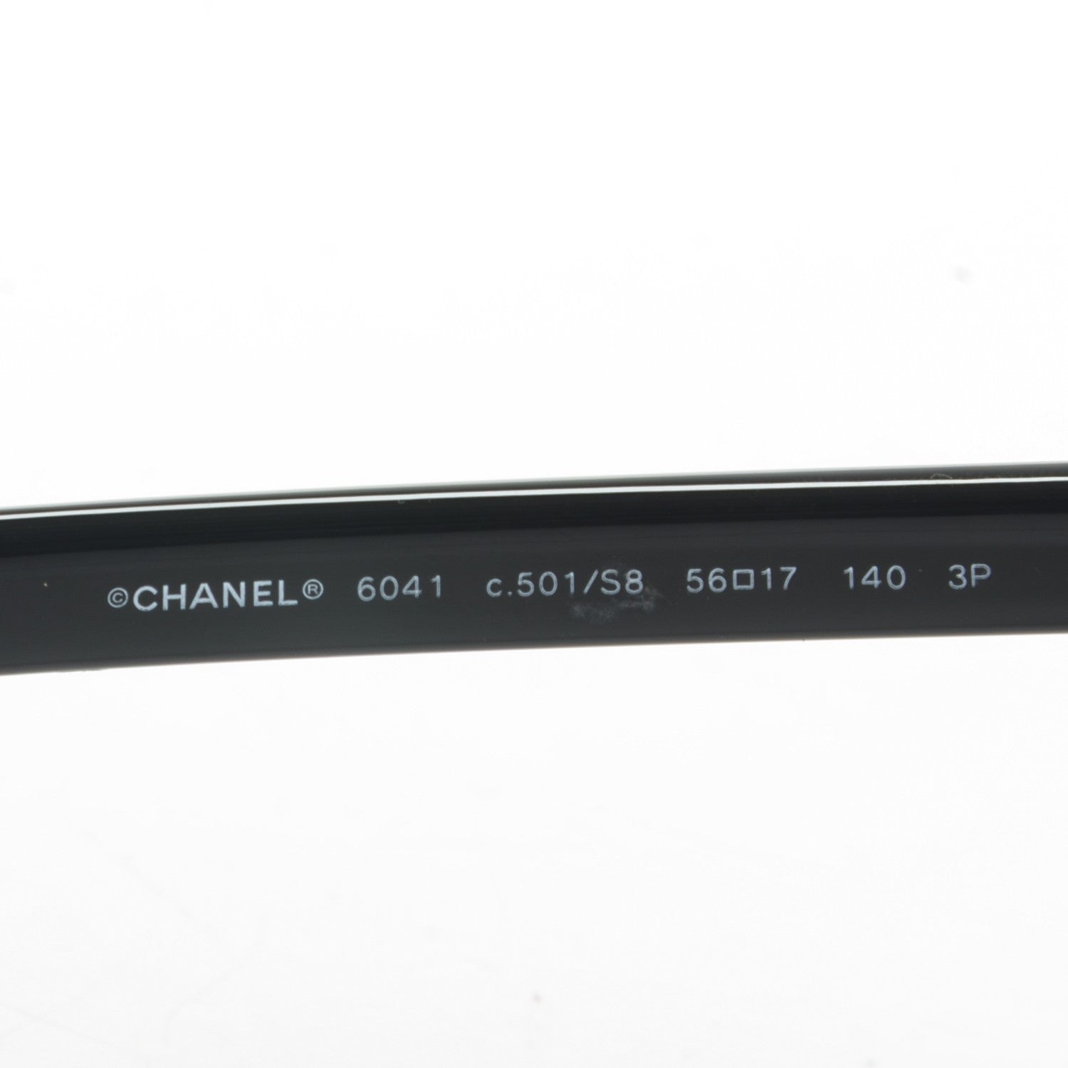 Chanel Cat Eye Chain Sunglasses 6041 Black 4 of 5