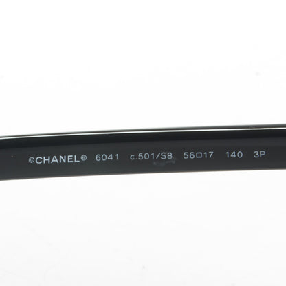 Chanel Cat Eye Chain Sunglasses 6041 Black 4 of 5
