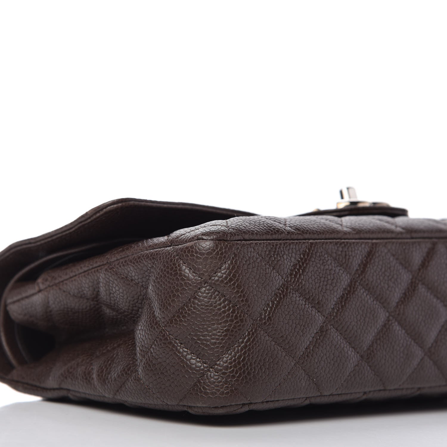 Chanel Caviar Quilted Medium Double Flap Brown 6 of 10