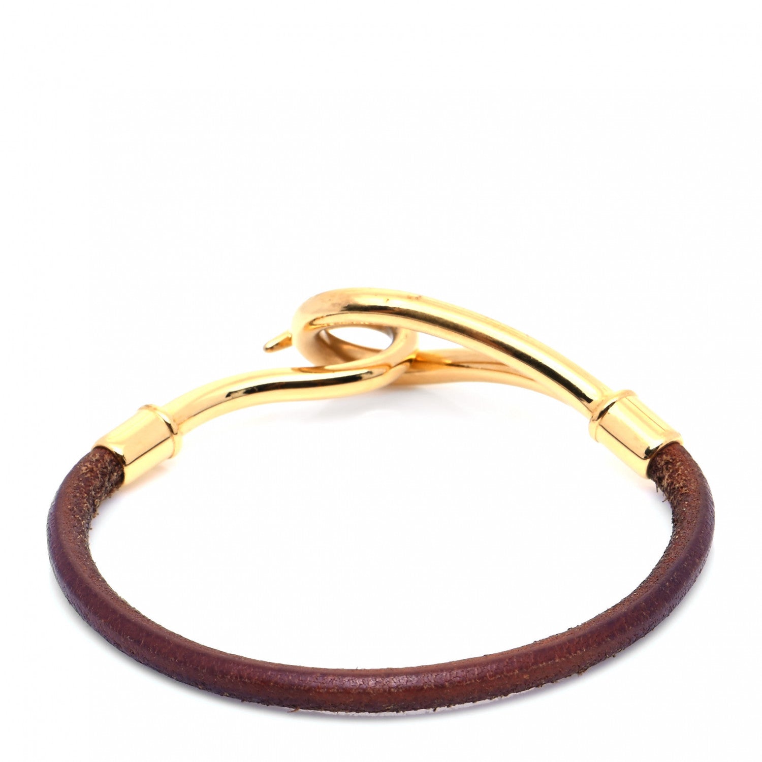 Hermes Natural Bridle Jumbo Hook Bracelet Bouton 3 of 5