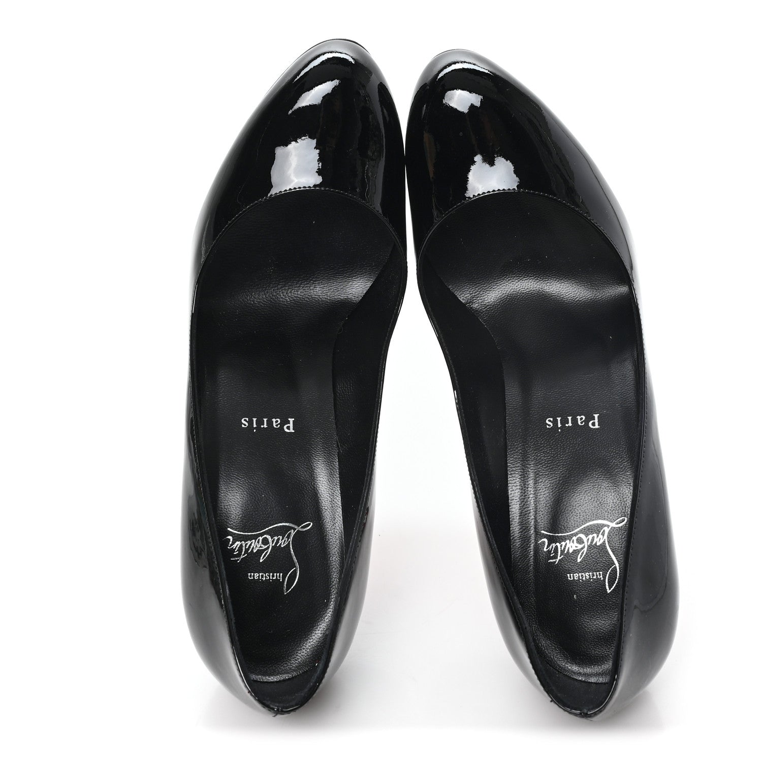 Christian Louboutin Patent Dolly 85 Pumps 38.5 Black 2 of 9