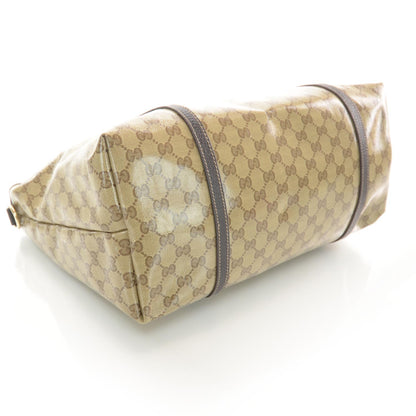 Gucci Crystal Monogram Large Joy Tote Beige Ebony Testa di Moro 4 of 8