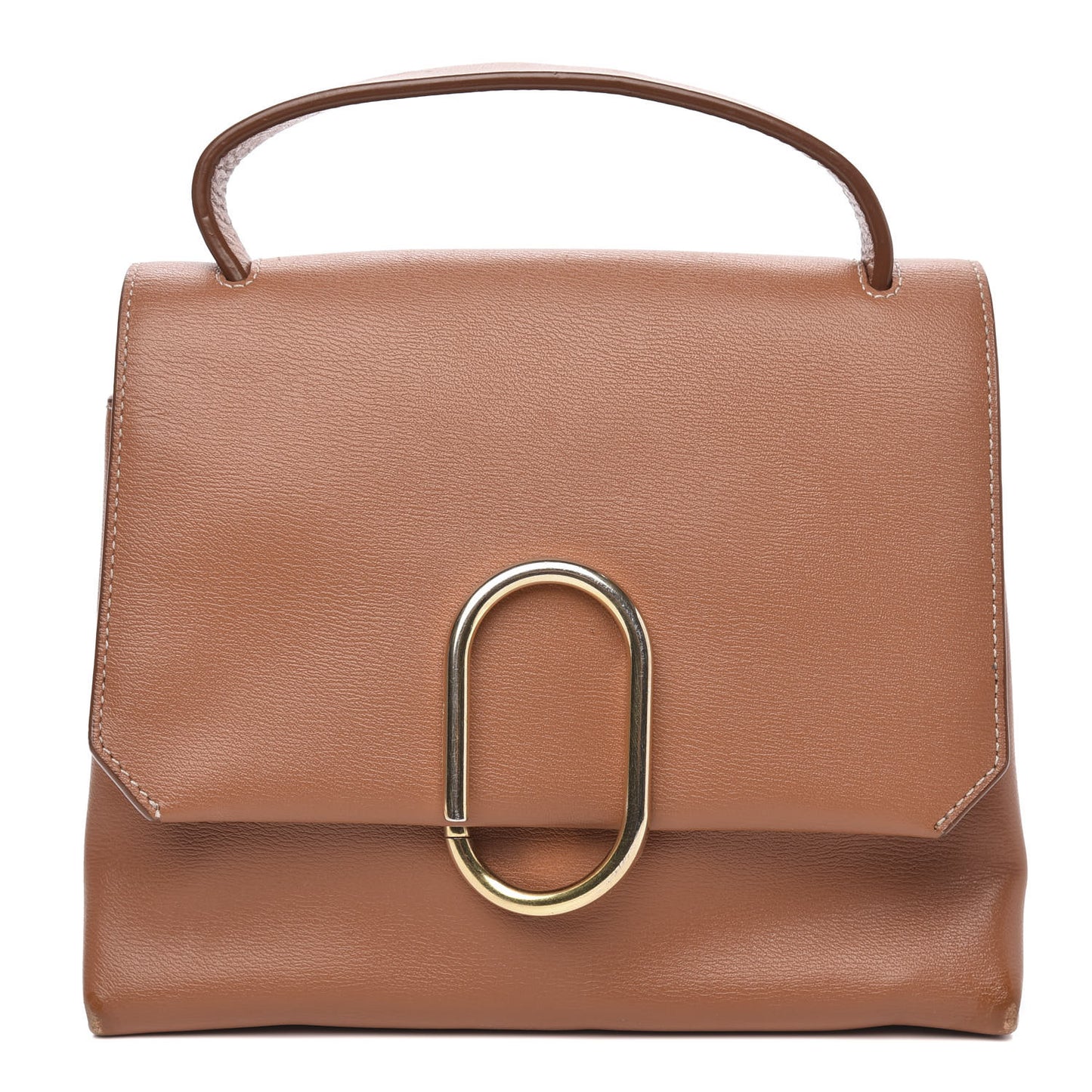 3.1 Smooth Calfskin Mini Alix Top Handle Satchel Tan