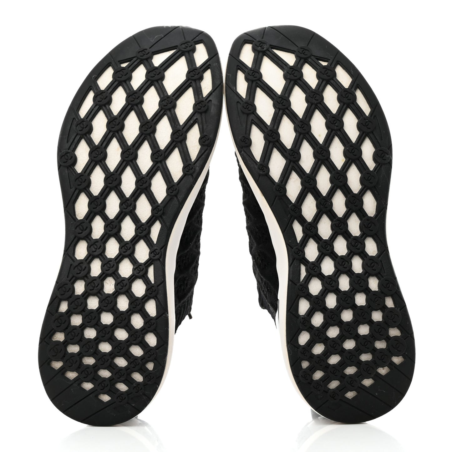Fabric Logo Sneakers 38 Black