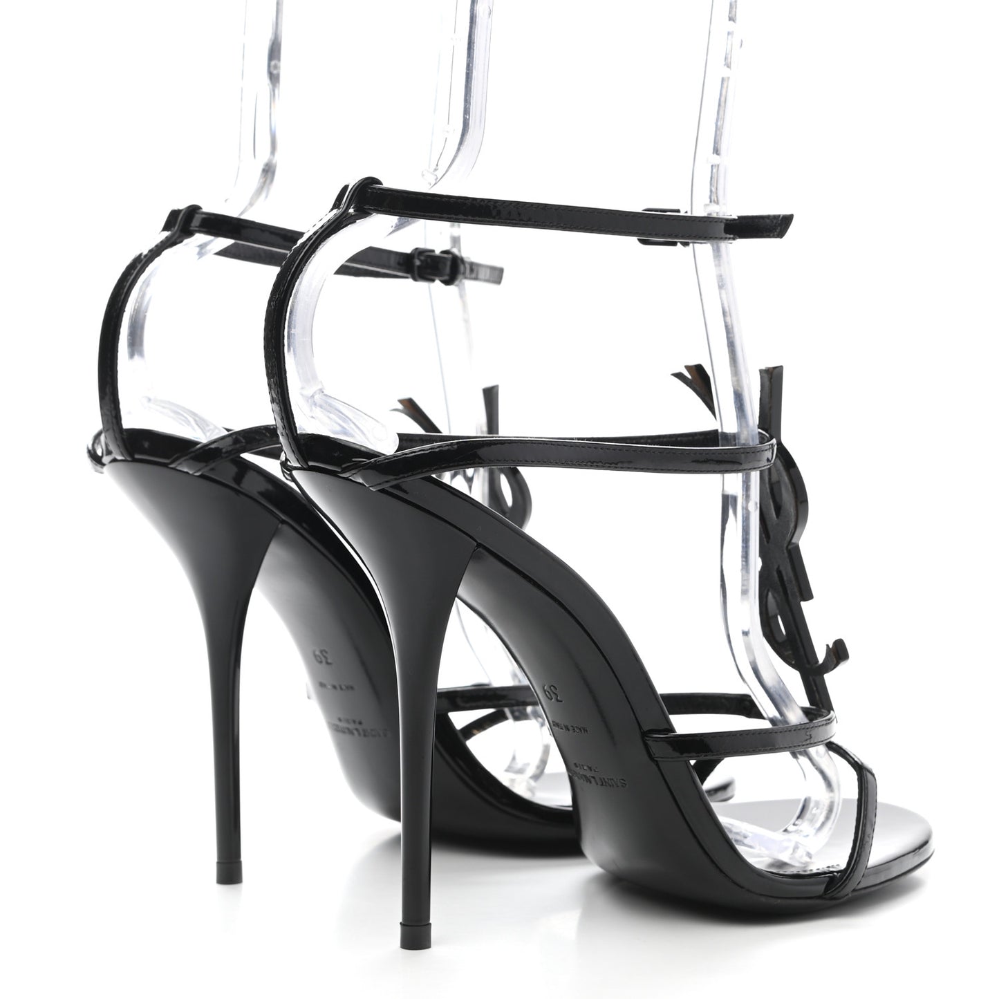 Calfskin Cassandra 110 Sandals 39 Black
