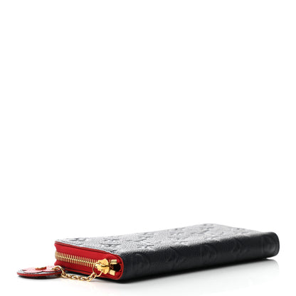 Louis Vuitton Empreinte Blooming Flowers Clemence Wallet Marine Rouge 4 of 7
