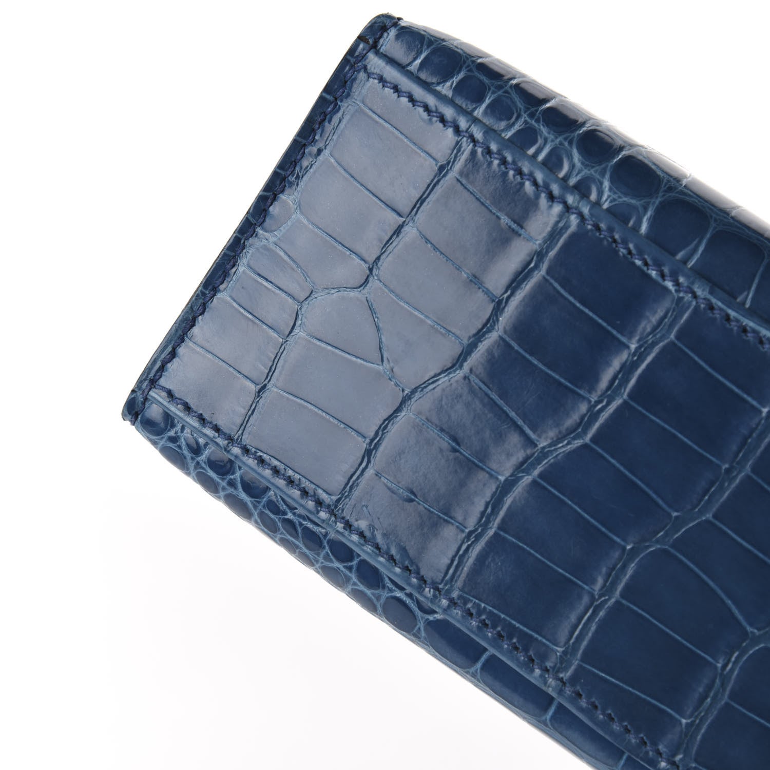 Hermes Shiny Alligator Kelly Pochette Mykonos 30 of 31