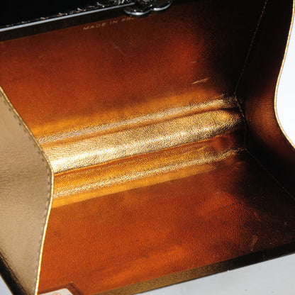Chanel Crystal Square Quilted Box Clutch Bronze 6 of 8