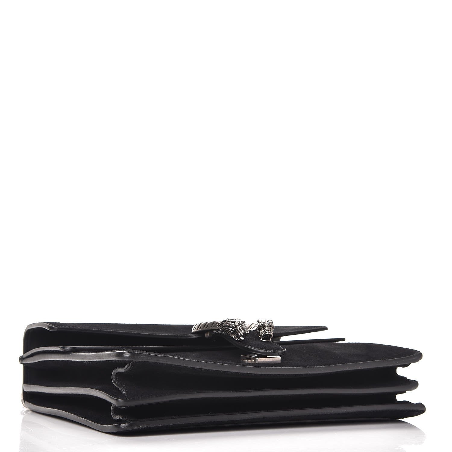 Gucci Suede Medium Dionysus Shoulder Bag Black 4 of 7