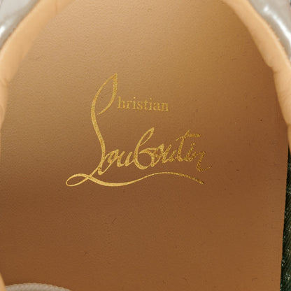 Christian Louboutin Patent Calfskin Mesh Suede Seavaste Flat Sneakers 44 Multicolor 7 of 11