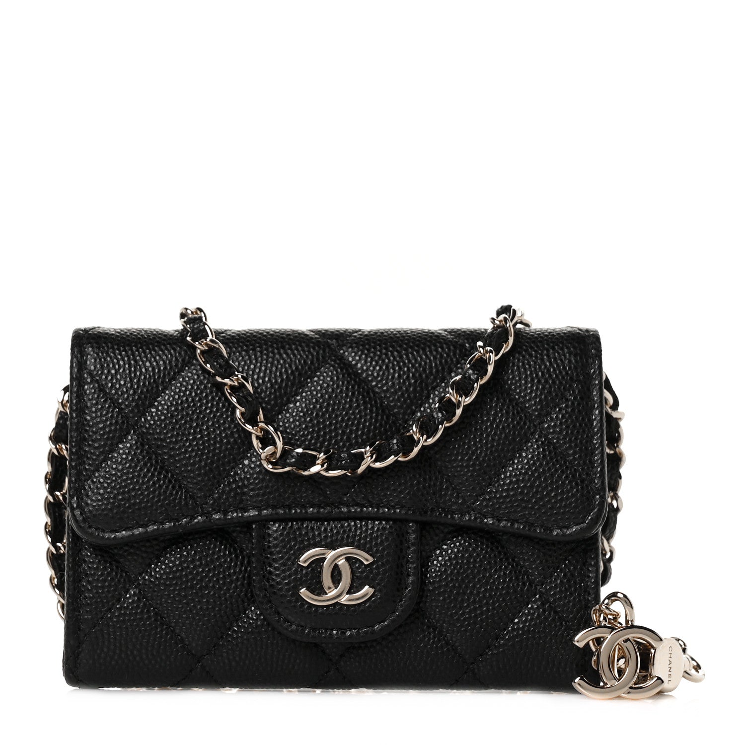 Chanel Caviar Quilted Flap Classic Belt Bag Black 1 of 9