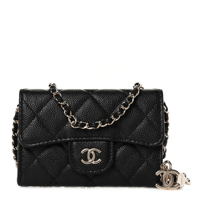 Chanel Caviar Quilted Flap Classic Belt Bag Black 1 of 9
