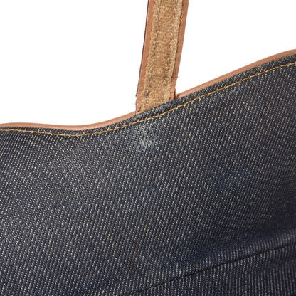 Christian Dior Denim Calfskin Saddle Bag Blue 9 of 9