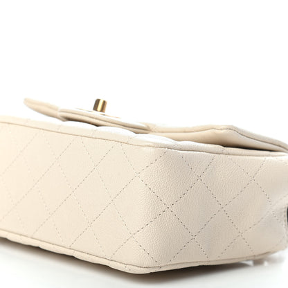 Chanel Caviar Quilted Mini Top Handle Rectangular Flap Beige 9 of 9
