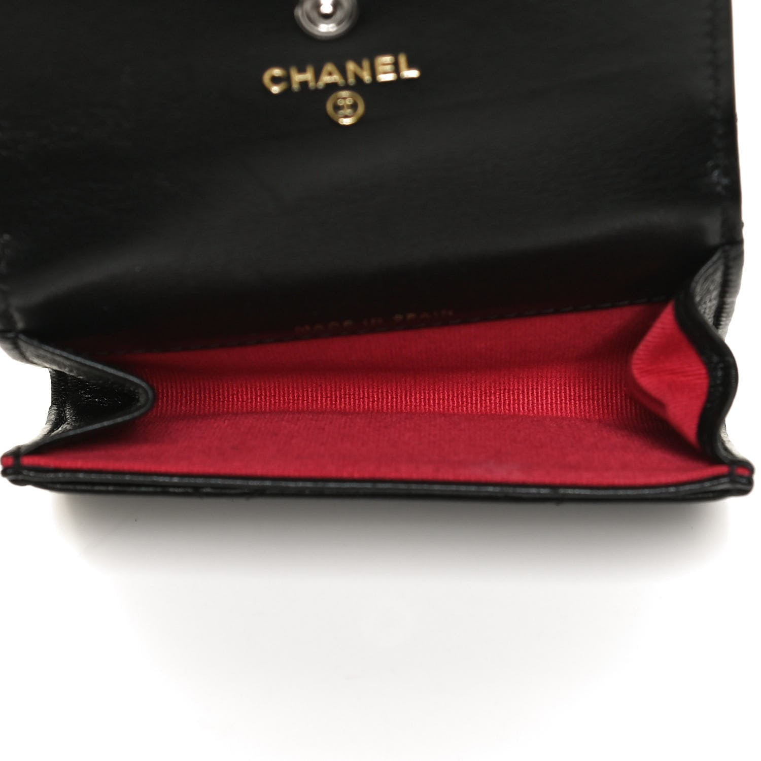 Chanel Lambskin Quilted Chanel 19 Flap Card Holder Black 5 of 12
