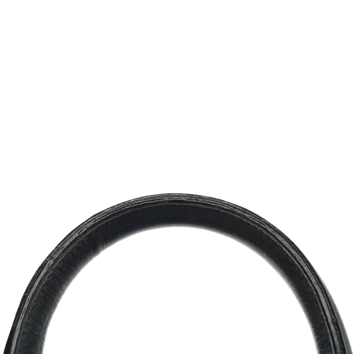 Calfskin House Check Small Banner Tote Black