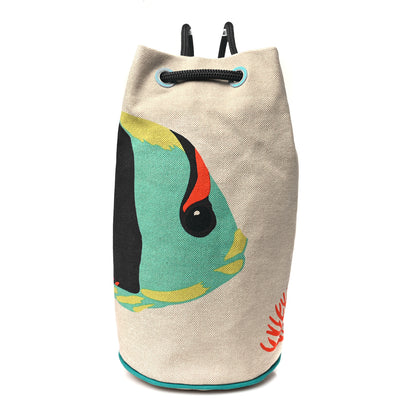 Hermes Toile H Canvas Under The Waves Drawstring Duffle Bag 1 of 10