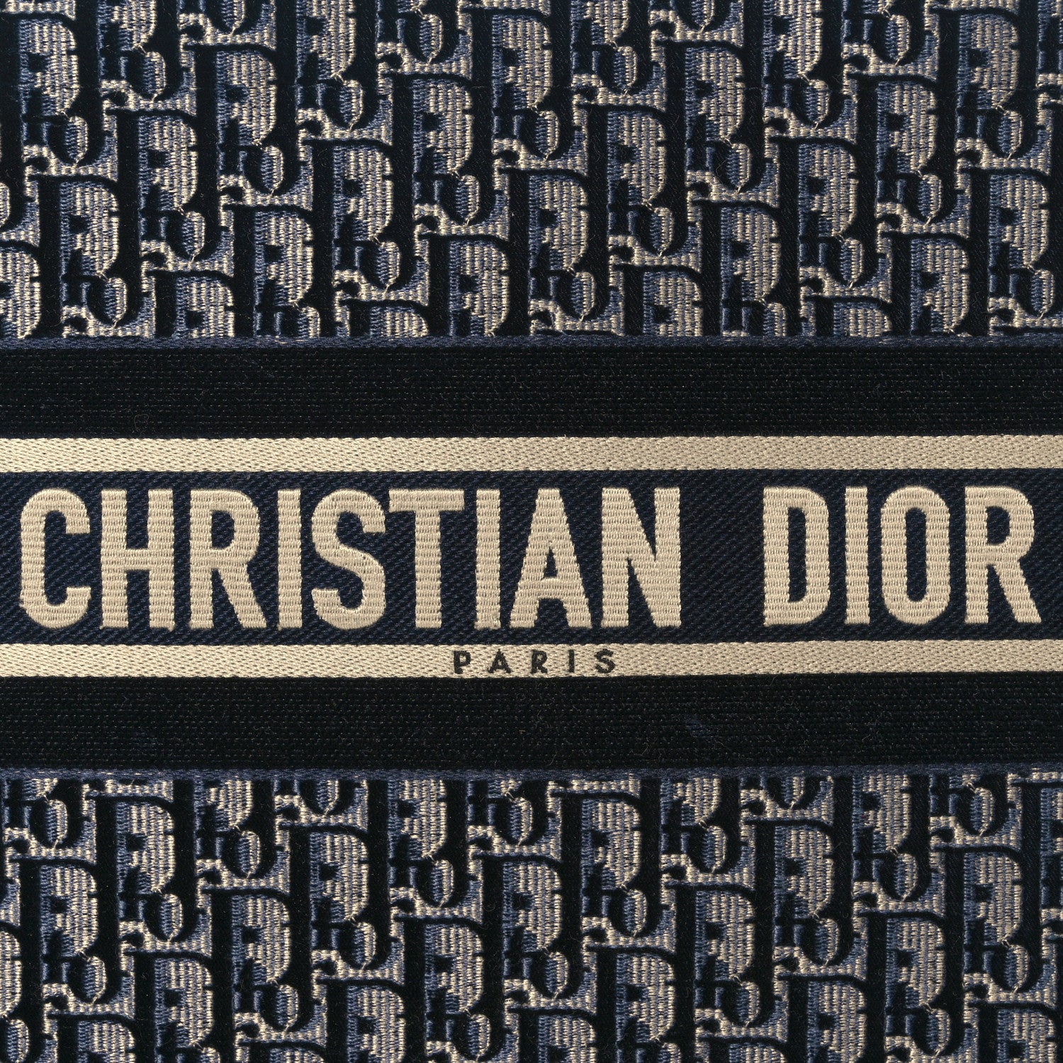 Christian Dior Oblique Velvet Medium Book Tote Blue Multicolor 8 of 11