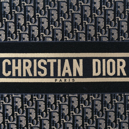 Christian Dior Oblique Velvet Medium Book Tote Blue Multicolor 8 of 11