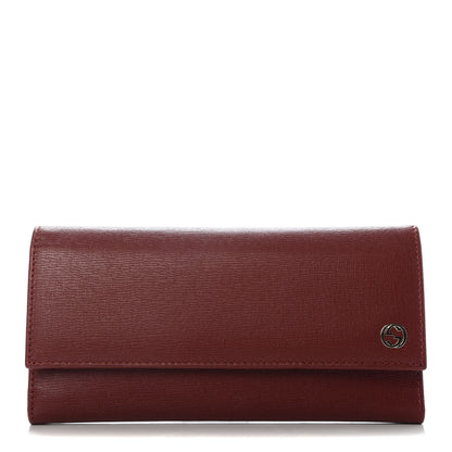 Gucci Calfskin GG Continental Wallet Red 1 of 7