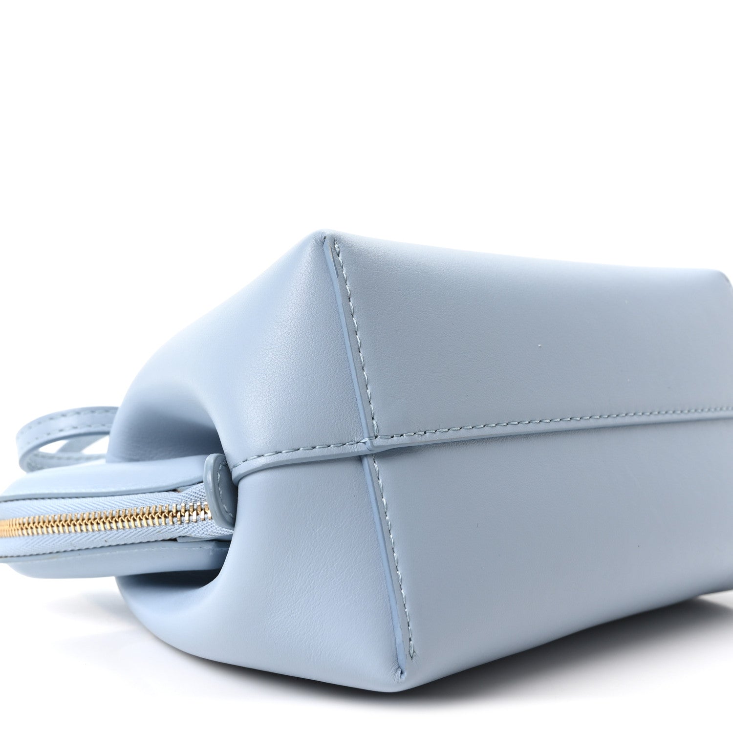 Mansur Gavriel Smooth Calfskin Mini Frame Crossbody Bag Light Blue 8 of 9