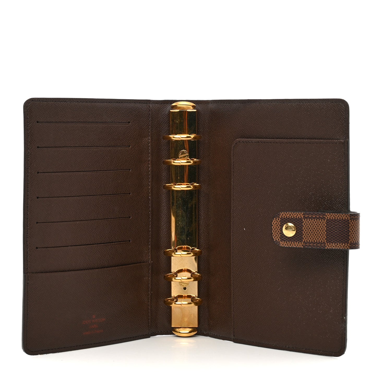 Damier Ebene Medium Ring Agenda Cover